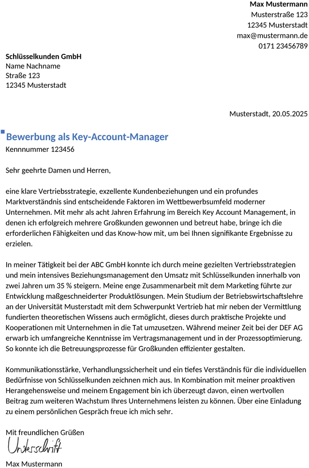 bewerbungsvorlagen-key-account-manager-berufserfahren