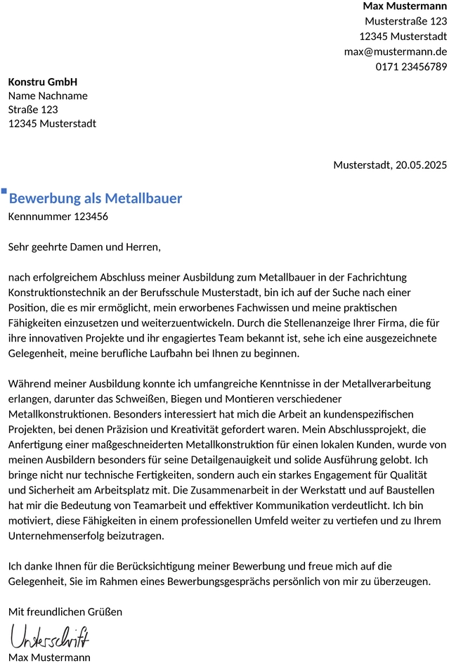 bewerbungsvorlagen-metallbauer-berufseinstieg