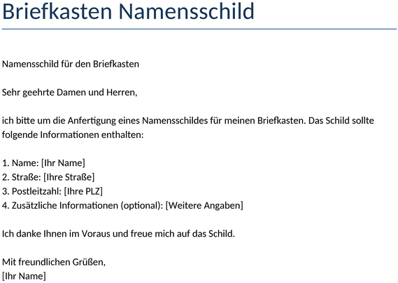 briefkasten-namensschild