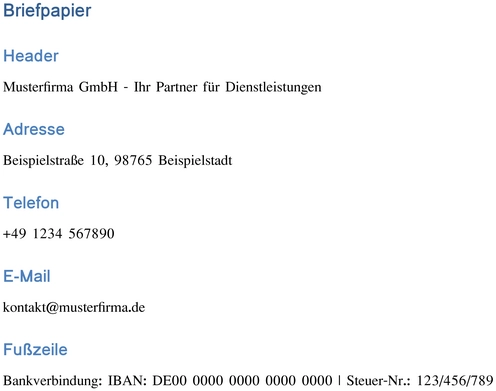 briefpapier-musterfirma-ihre-dienstleistungen