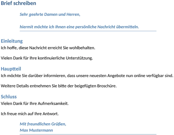briefvorlage-schreiben