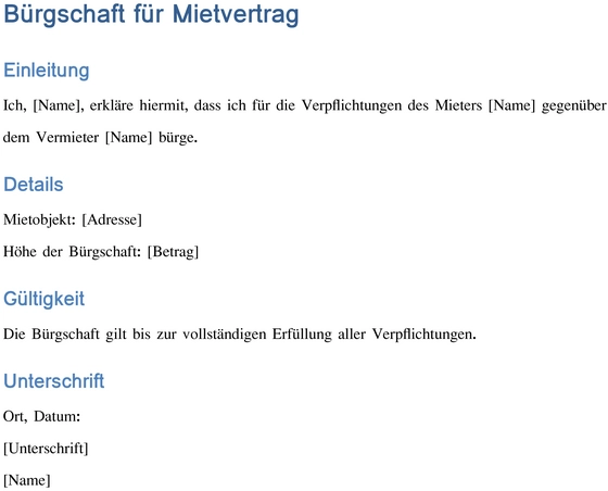 buergschaft-fuer-mietvertrag-erstellen-vorlage