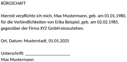 buergschafts-vorlage