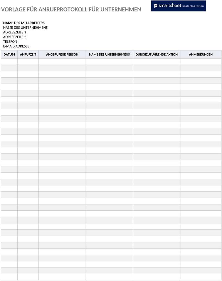 business-call-logbuch