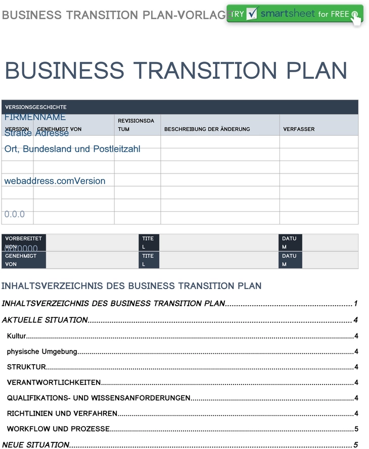 business-transition-plan-unternehmenswechsel-vorlage