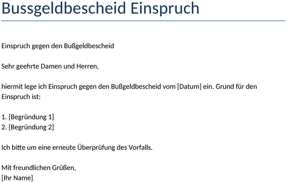 bussgeldbescheid-einspruch