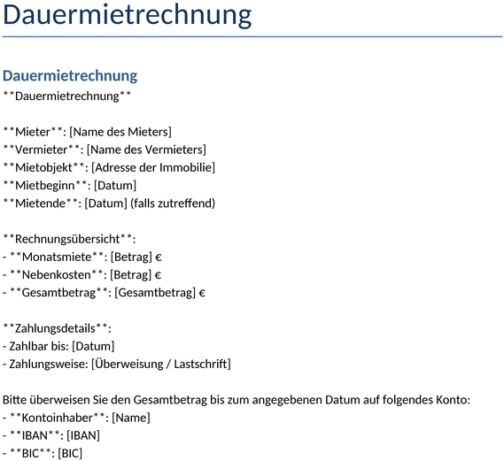 dauermietrechnung-vorlage