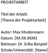 deckblatt-projektarbeit