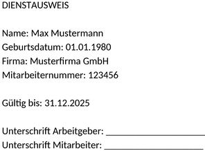 dienst-ausweis
