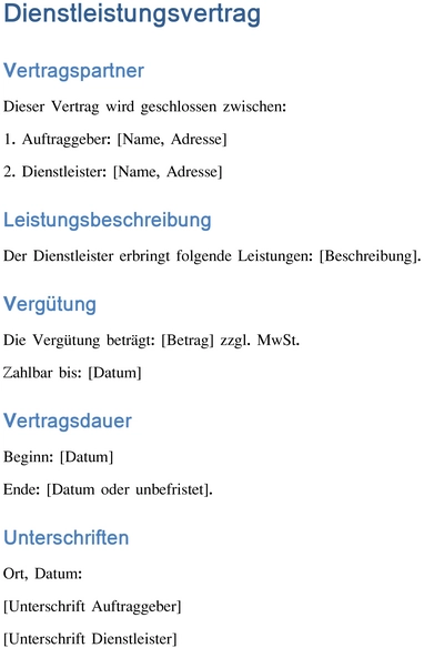 dienstleistungsvertrag-vorlage-erstellen-umsetzung-sicher-qualitaet