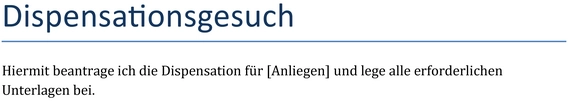 dispensationsgesuch-vorlage-ausnahmegenehmigung-erstellen