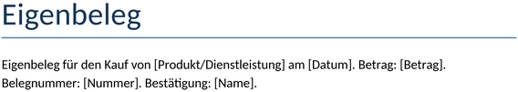 eigenbeleg-buchhaltung