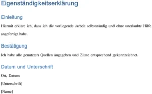 eigenstaendigkeitserklaerung-vorlage-fuer-akademische-arbeit
