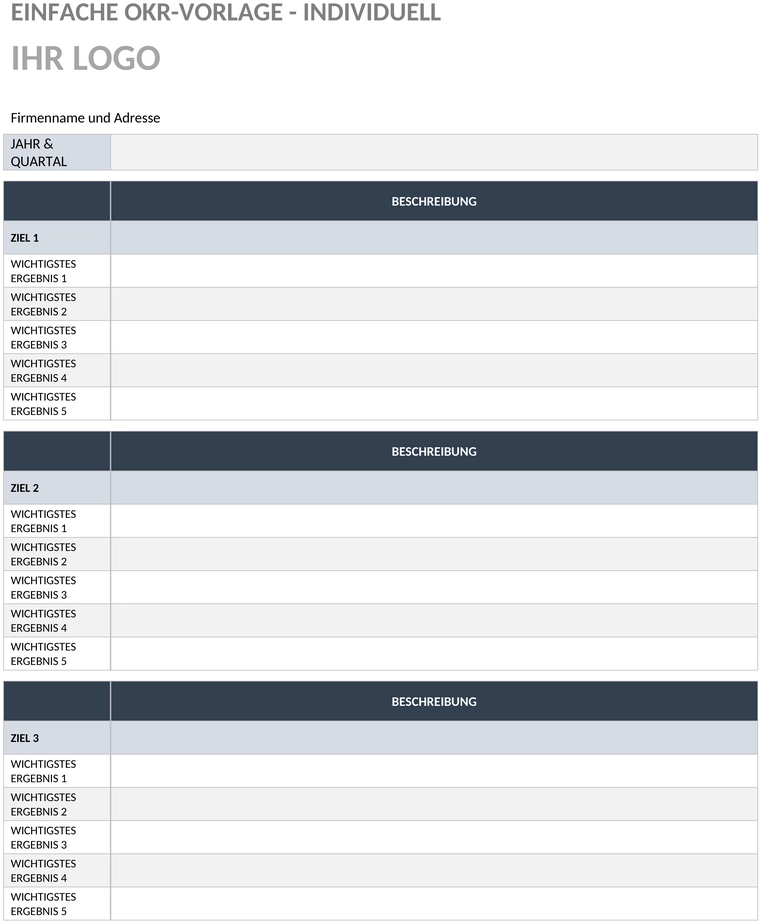 einfache-okr-vorlage-word