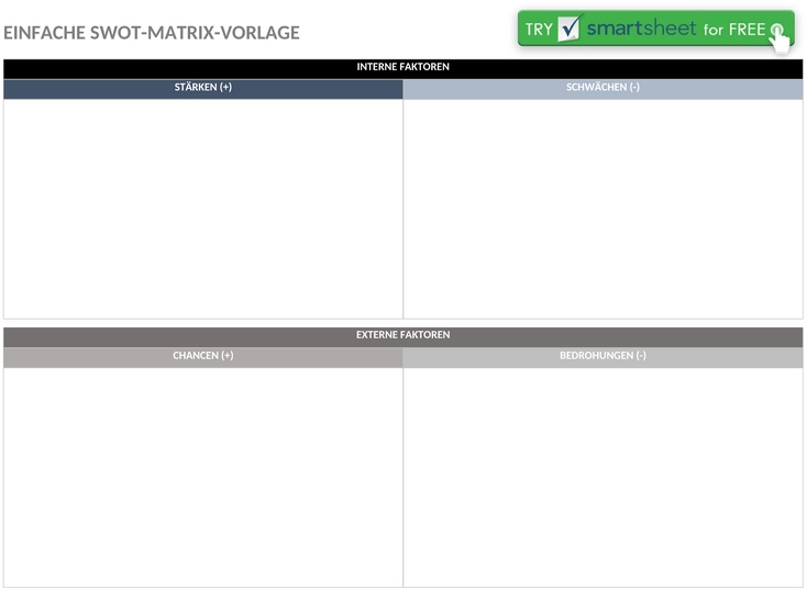 einfache-swot-matrix-vorlage-word