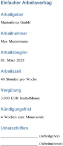 einfacher-arbeitsvertrag-zwischen-arbeitgeber-und-arbeitnehmer