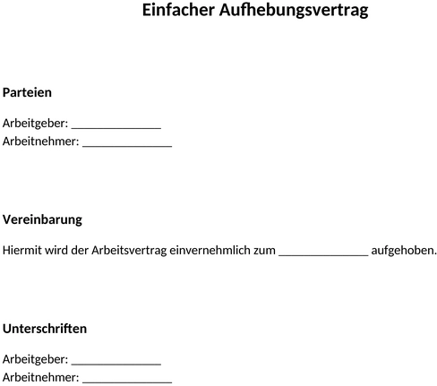 einfacher-aufhebungsvertrag