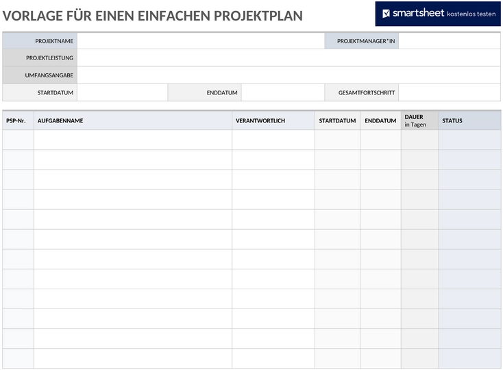 einfacher-projektplan-vorlage-word
