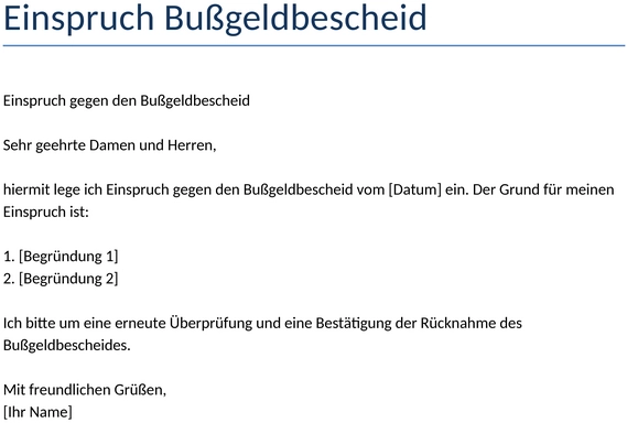 einspruch-bussgeldbescheid