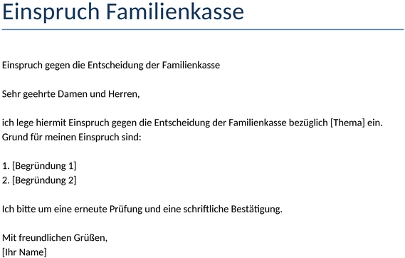 einspruch-familienkasse