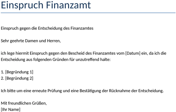 einspruch-finanzamt