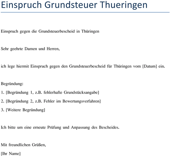 einspruch-gegen-grundsteuerbescheid-thueringen