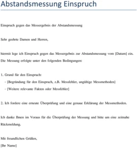 einspruch-gegen-messergebnis-abstandsmessung-vorlage