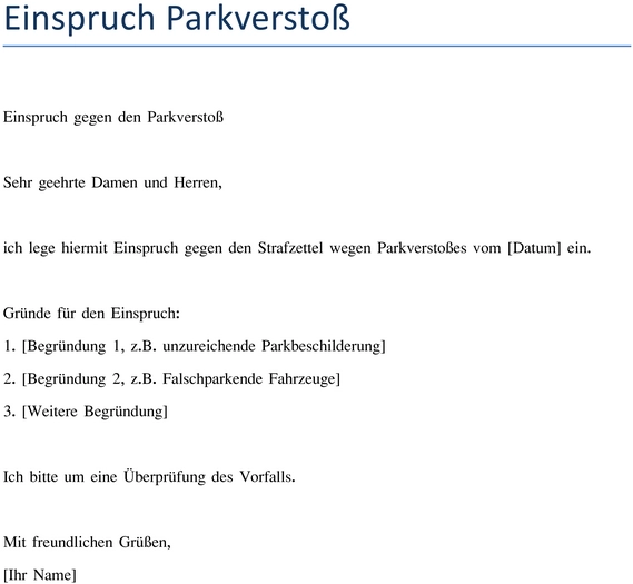 einspruch-gegen-parkverstoesse-vorlage