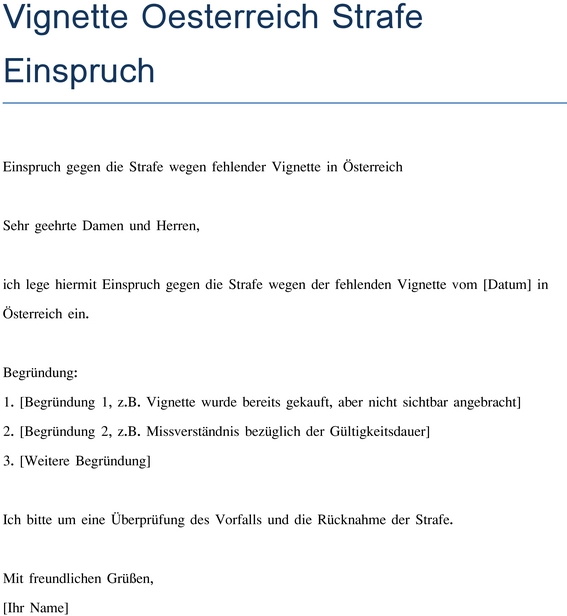 einspruch-gegen-strafe-fehlende-vignette-oesterreich