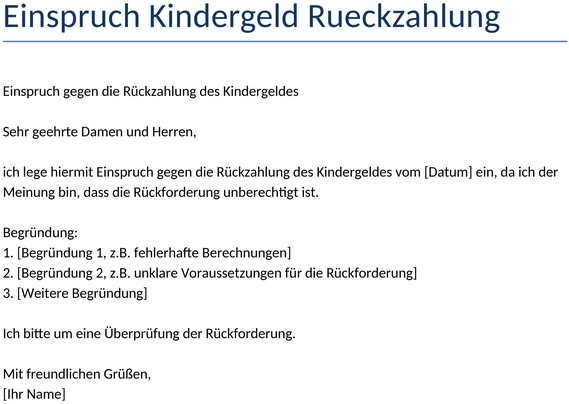 einspruch-kindergeld-rueckzahlung