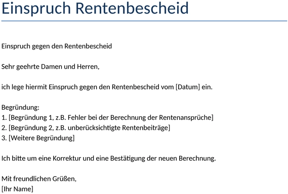 einspruch-rentenbescheid