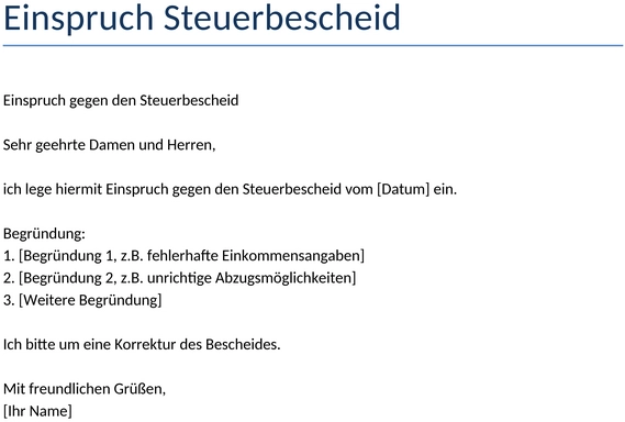 einspruch-steuerbescheid
