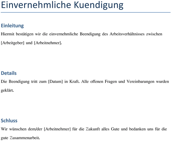 einvernehmliche-kuendigung-vorlage-arbeitsverhaeltnisse