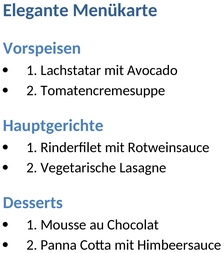 elegante-menuekarte