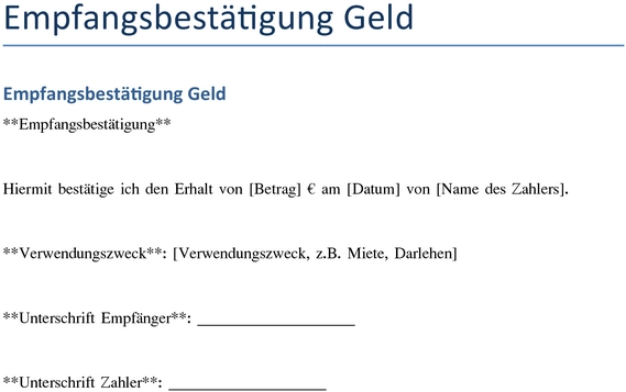 empfangsbestätigung-geld-formular-erstellen