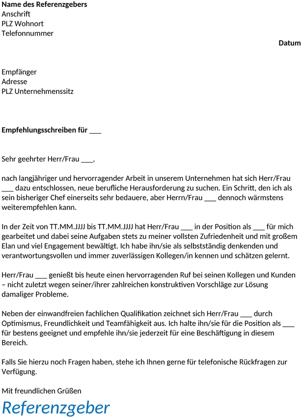 empfehlungsschreiben-vorlage-arbeitgeber