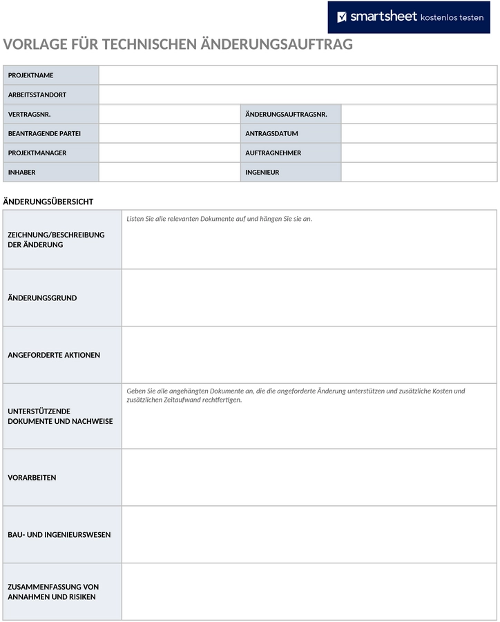engineering-change-order-vorlage