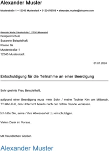 entschuldigung-beerdigung-kind-schule