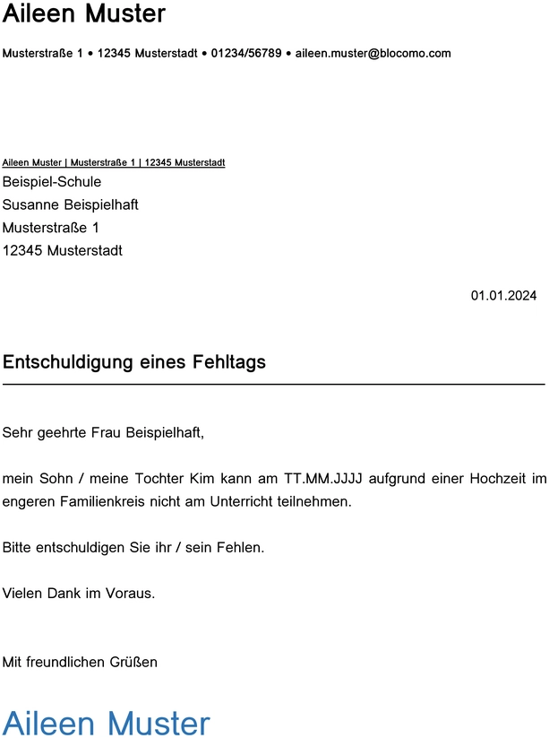 entschuldigung-eines-fehltags-vorlage