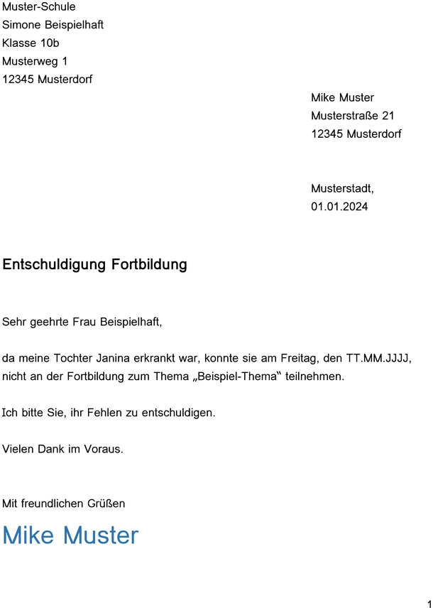 entschuldigung-fortbildung-schule-kind-absent-entscheidung