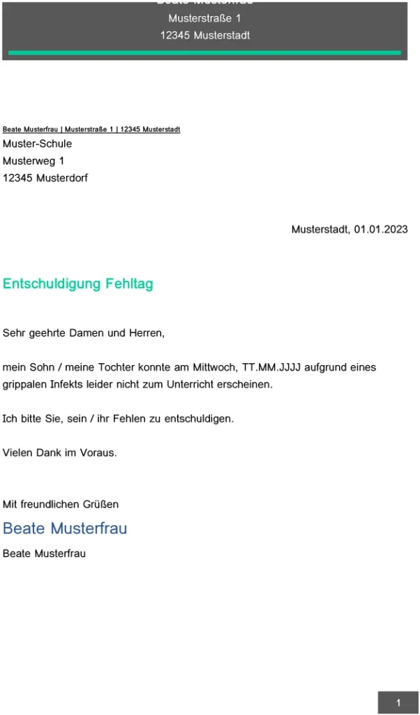 entschuldigung-fuer-einen-fehltag-in-der-schule