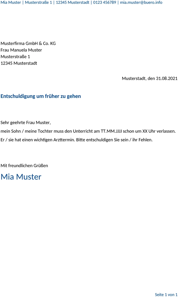 entschuldigung-schreiben-schule-frueher-gehen