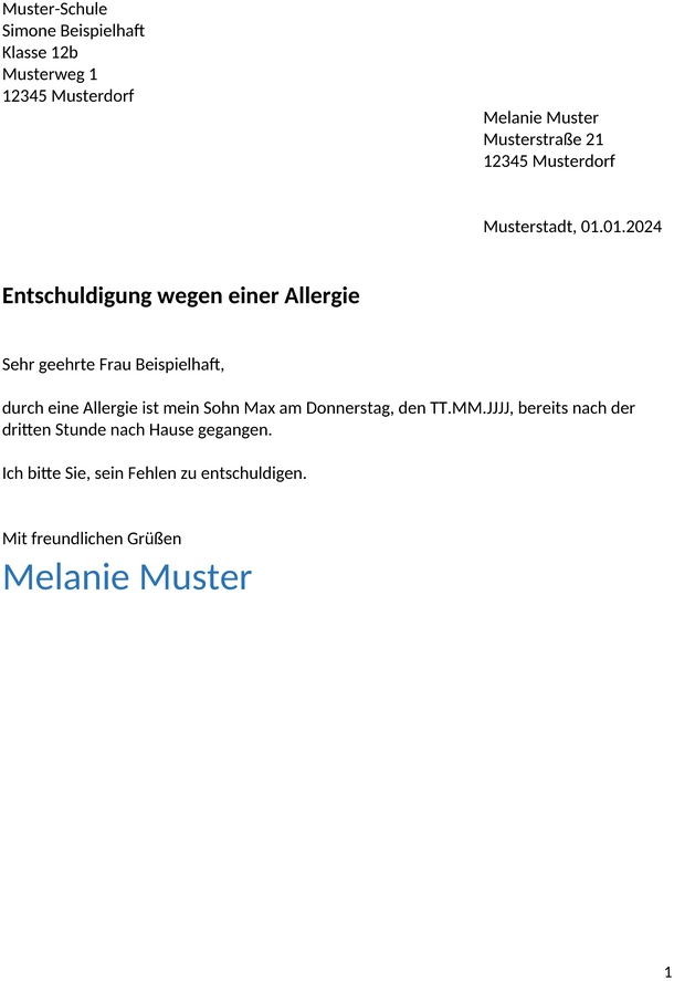 entschuldigung-schule-allergie-vorlage