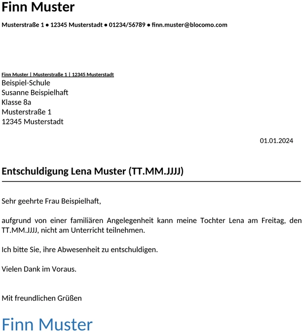 entschuldigung-schule-familiaere-angelegenheiten-vorlage