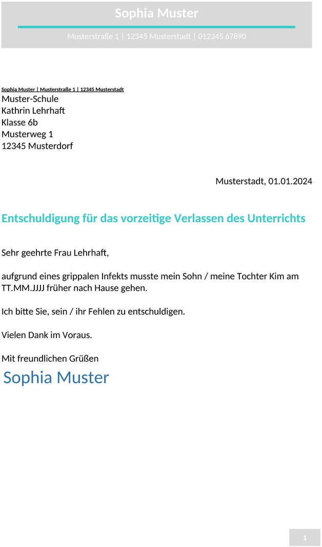 entschuldigung-schule-frueher-gehen
