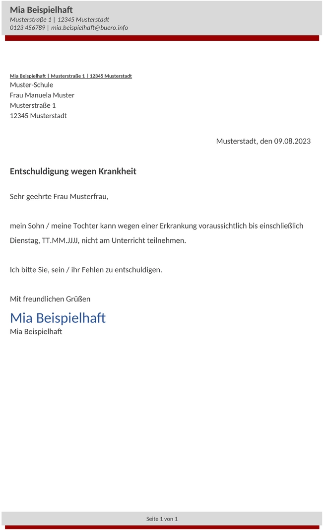 entschuldigung-schule-krankheit-muster