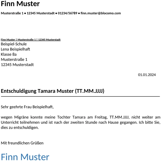 entschuldigung-schule-migraene-vorlage
