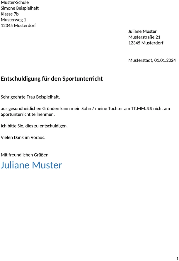 entschuldigung-schule-sportunterricht-vorlage