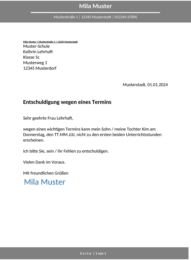 entschuldigung-schule-termin