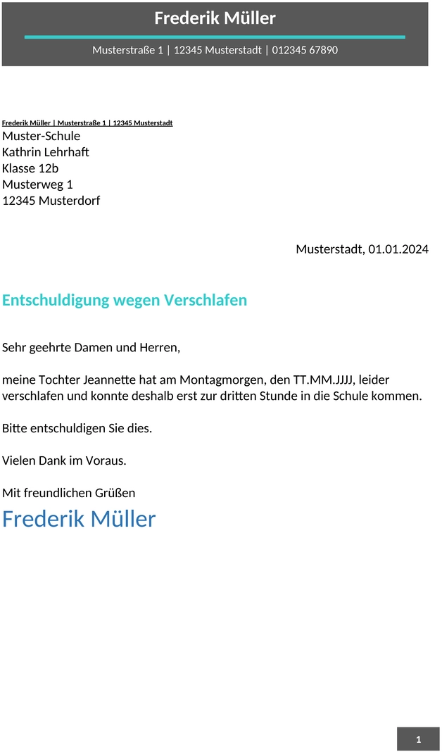 entschuldigung-schule-verschlafen